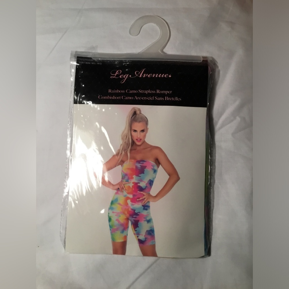 Leg Avenue Multicolor Camouflage Romper